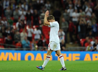 Gerrard is sent off last night.