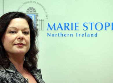 Dawn Purvis, programme director with Marie Stopes Northern Ireland, in her new Belfast office in the city centre.