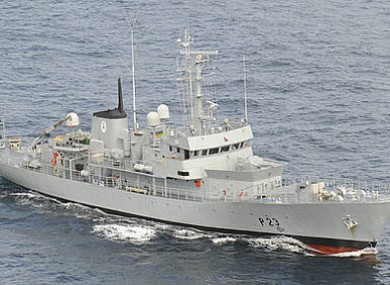 A Defence Forces ship (File photo)