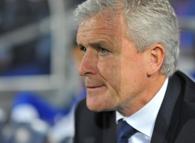 Pressure: Queens Park Rangers' manager Mark Hughes.