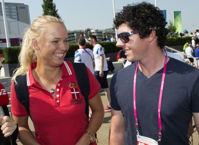 Wozniacki and McIlroy.