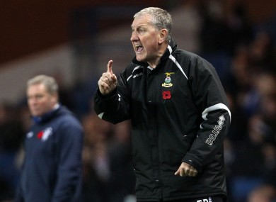 Inverness's Terry Butcher during the Scottish Communities League Cup, Quarter-Final match at Ibrox last night.