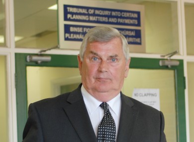 Ray MacSharry arriving at the Mahon Tribunal in 2008.