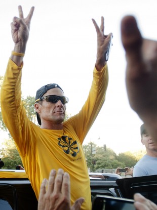 Lance Armstrong was stripped of his Le Tour titles in October.