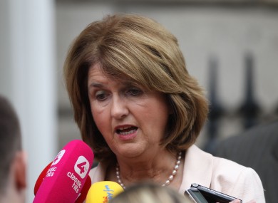 File photo of Minister for Social Protection Joan Burton.