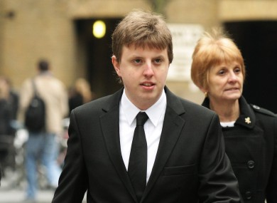 File photo of Christopher Weatherhead who was convicted today of being part of hacking group Anonymous's cyber attacks.
