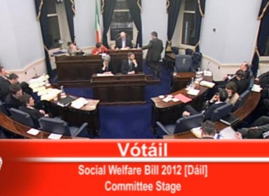 The vote in the Seanad this evening