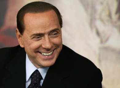 File photo of Silvio Berlusconi.