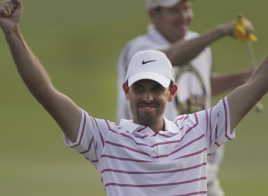 Charl Schwartzel celebrated back-to-back wins on the European Tour on Sunday.