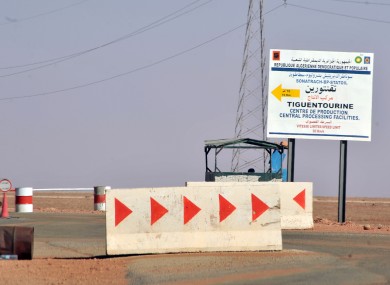 Roadblocks prevent the access of the Tigentourine gas plant where hostages were held for four days.
