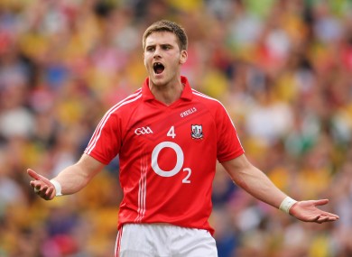 Eoin Cadogan gees up his teammates in last year's All-Ireland semi.