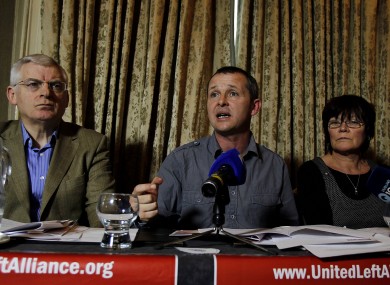 Joe Higgins (left) will no longer be counted among the ULA's Dail ranks after the Socialist Party quit the alliance.