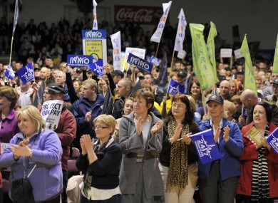 Frontline services rally earlier this week.