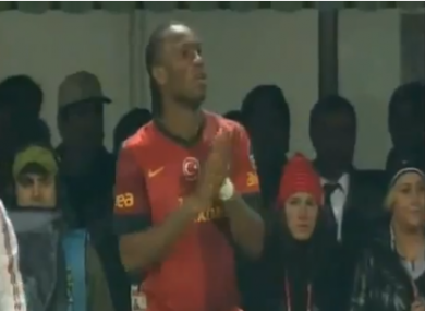 Drogba coming on last night.