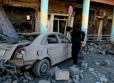Image of a previous, 16 January, attack in Kirkuk.