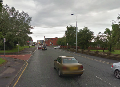 A file photo of Rochdale Road in Harpurhey, Lancashire, where the two police officers were injured.