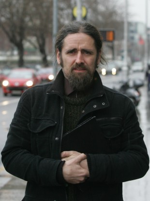TD Luke Ming Flanagan leaving the Supreme Court in Dublin today.