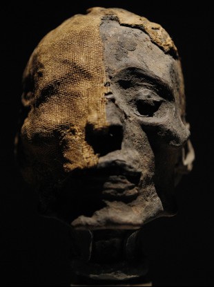 The head of an Ancient Egyptian Mummy in Philadelphia.