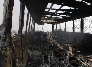 File photo of burned out bus in Nigeria (not of scene).