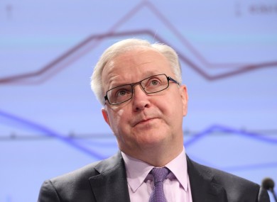 EU economics commissioner Olli Rehn: The Commission has said it did not want bank balances under €100,000 to be subject to a controversial deposit levy.