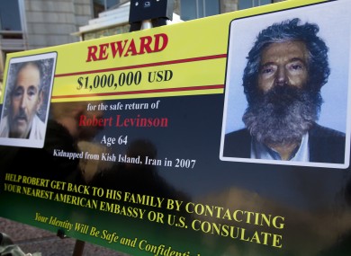 An FBI poster looking for information on Robert Levinson