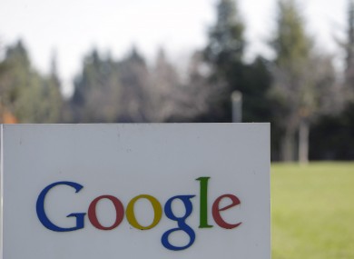 A Google sign at the company's headquarters in Mountain View, California.