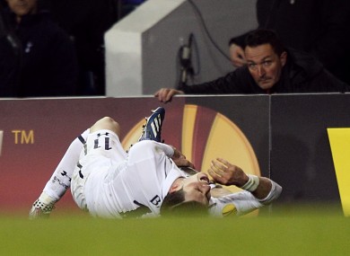 Spurs' Gareth Bale is likely to miss the next few weeks through injury.
