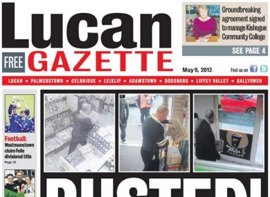 Lucan Gazette front page