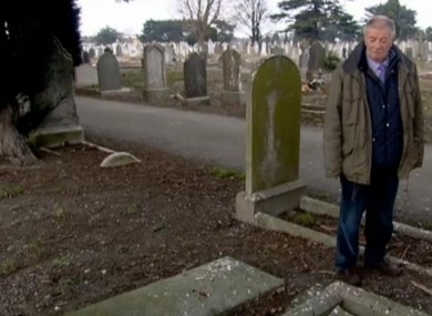 Derek Leinster at Mount Jerome cemetery