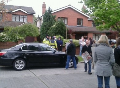 An anti-abortion protest outside Justice Minister Alan Shatter's home last month.
