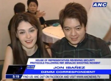 Benjo Banaldo (right) with his wife