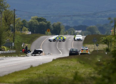 File image of fatal car crash.
