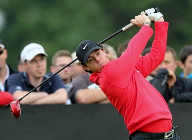 Northern Ireland's Rory McIlroy during day one of the Irish Open.