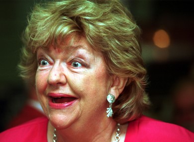 File photo of the late Maeve Binchy.