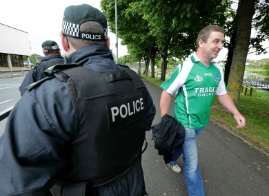 There was a heavy police presence at Brewster Park, given the high-profile G8 summit being prepared only five miles away.