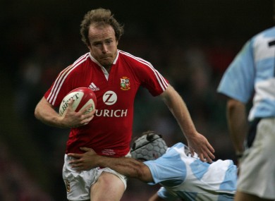 Denis Hickie in action against Argentina in 2005.