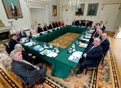 Council of State meeting at Áras an Uachtaráin yesterday.