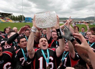 Dublin Rebels after their 2010 Shamrock Bowl win.