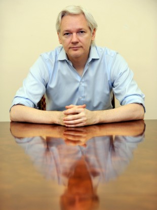 Julian Assange in the Ecuadorian Embassy in London