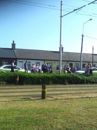 Image taken at the scene of the assault.