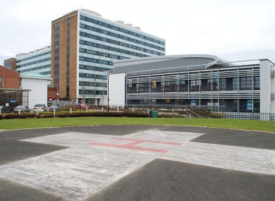 The helipad at Altnagelvin Hospital in Derry