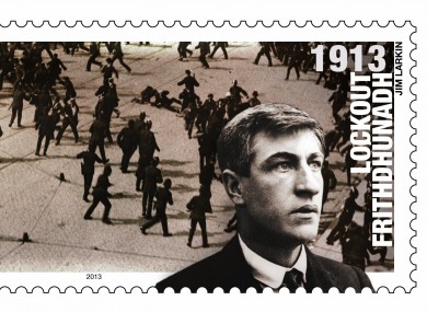 New stamp to mark the anniversary of the 1913 Lockout featuring Jim Larkin.