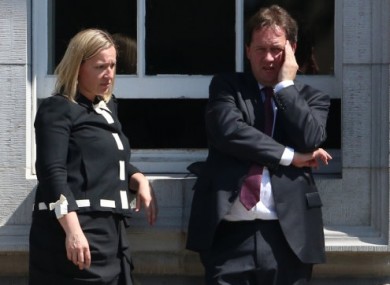 Lucinda Creighton and Paul Bradford during last month's abortion debate