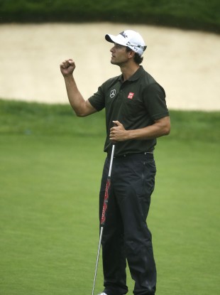 Adam Scott leads the way at the USPGA Championship.