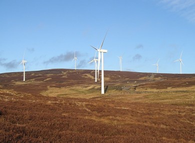 An Airtricity windfarm in Scotland.
