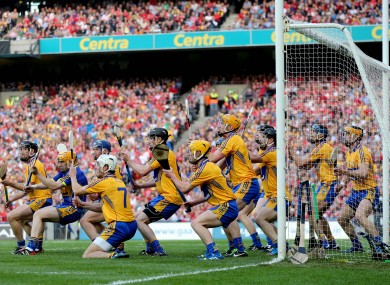 Clare failed to keep out Nash's first-half free.