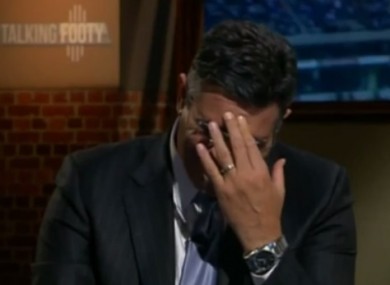 The reaction of AFL chief executive Andrew Demetriou has caused uproar.