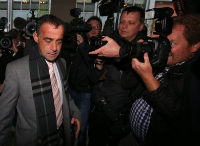 Coronation Street actor Michael Le Vell arrives at Manchester Crown Court.
