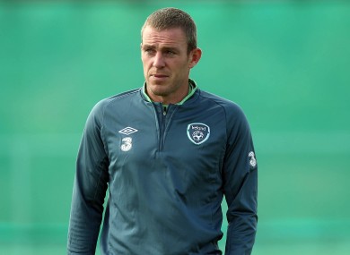 Richard Dunne, pictured at training