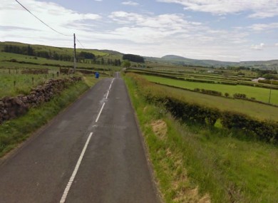 The Feystown Road area of Glenarm Co. Antrim where the deceased men were found.